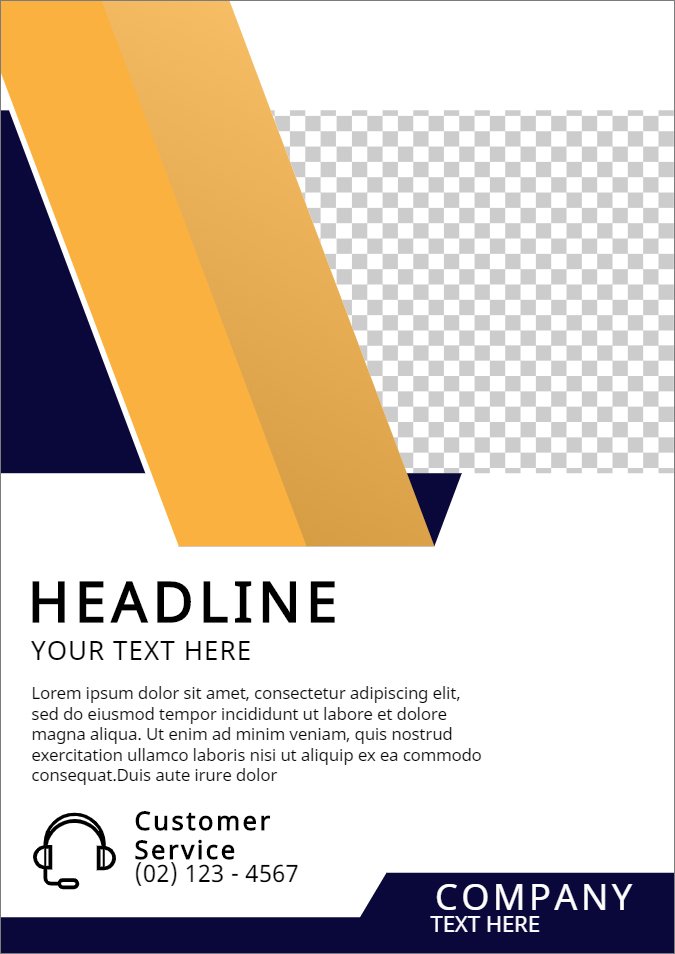 18215-Flyer Brochure Cover In A4 Size With Space For Images preview